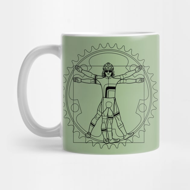 VITRUVIAN CYCLIST by reigedesign